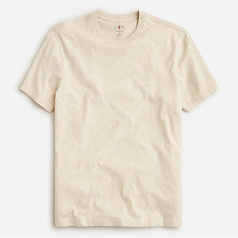 J crew heather Sand Color Broken-in T-shirt- See pics